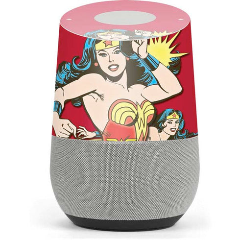 DC Comics Wonder Woman Vintage Action pose Google Home Skin